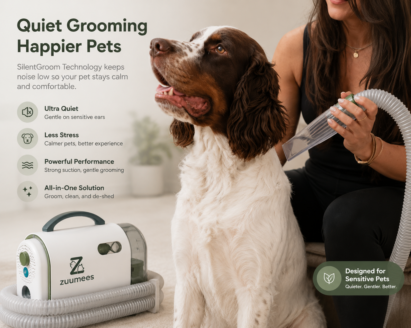 GroomVac | 2-in-1 Pet Grooming Vacuum