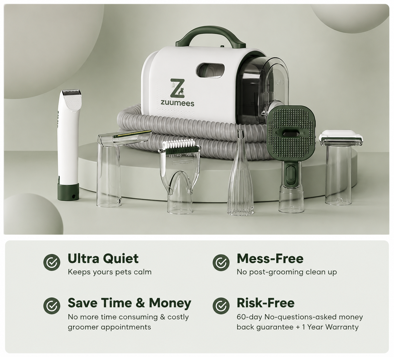 GroomVac | 2-in-1 Pet Grooming Vacuum